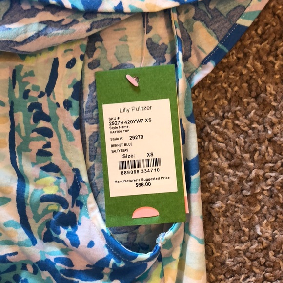 Matteo Top in Salty Seas- NWT - Picture 3 of 3